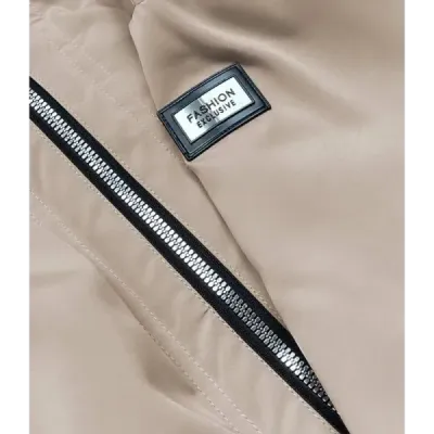 Dámská přechodná bunda MODA8150BIG tmavě béžová