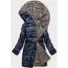 Dámská přechodná bunda MODA8040BIG tmavěmodro-béžová