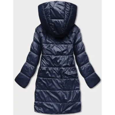 Dámská přechodná bunda MODA8040BIG tmavěmodro-béžová