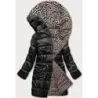 Dámská přechodná bunda MODA8040BIG černo-béžová