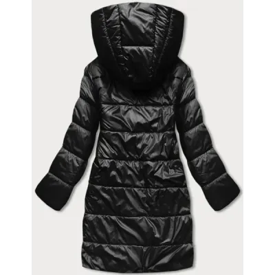 Dámská přechodná bunda MODA8040BIG černo-béžová