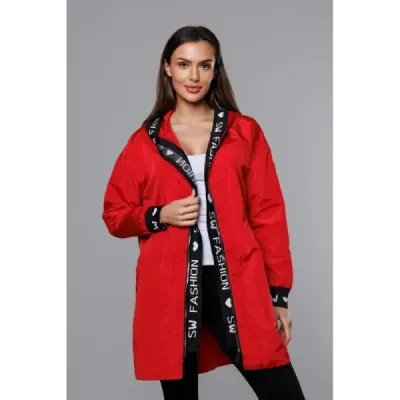 Dámská přechodná bunda MODA8145 červená Dámská přechodná bunda MODA8145 červená