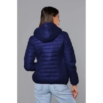 Dámská prošívaná jarní bunda MODA0124 tmavě modrá