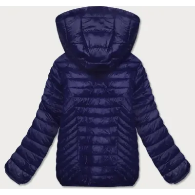 Dámská prošívaná jarní bunda MODA0124 tmavě modrá