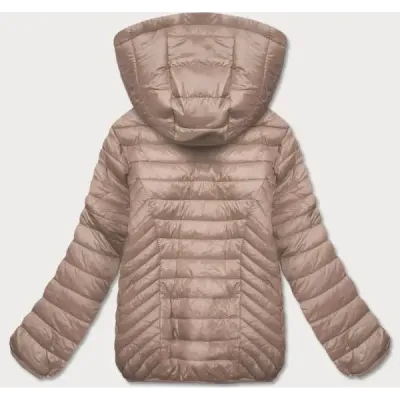 Dámská prošívaná jarní bunda MODA0124 béžová
