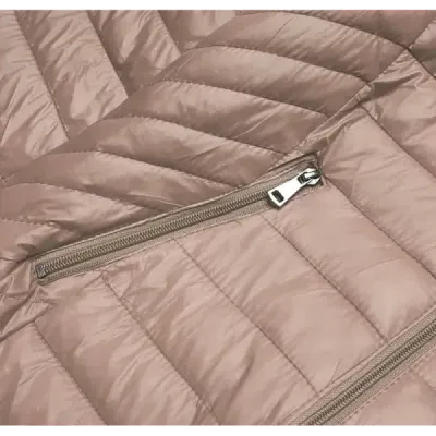 Dámská prošívaná jarní bunda MODA0124 béžová