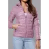 Dámská prošívaná jarní bunda MODA0124 růžová
