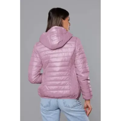 Dámská prošívaná jarní bunda MODA0124 růžová