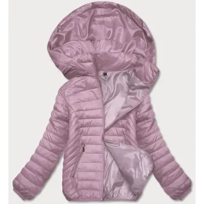 Dámská prošívaná jarní bunda MODA0124 růžová