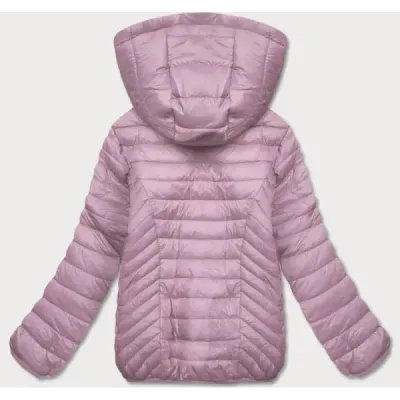 Dámská prošívaná jarní bunda MODA0124 růžová