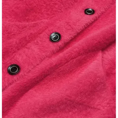 Krátký dámský kabát alpaka MODA537 růžový