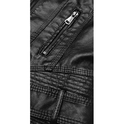Dámská koženková bunda MODA22 černá