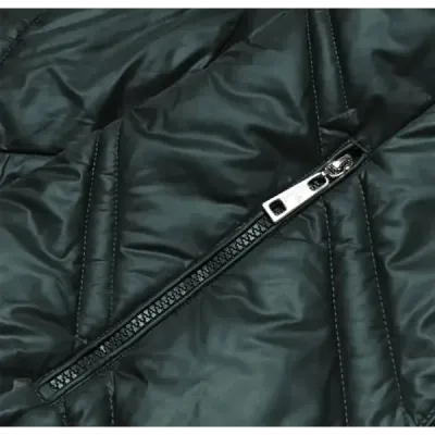 Dámská zimní prošívaná bunda MODAH97 tmavě zelená