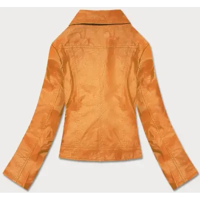 Dámská koženková bunda MODA0025 hořčicová