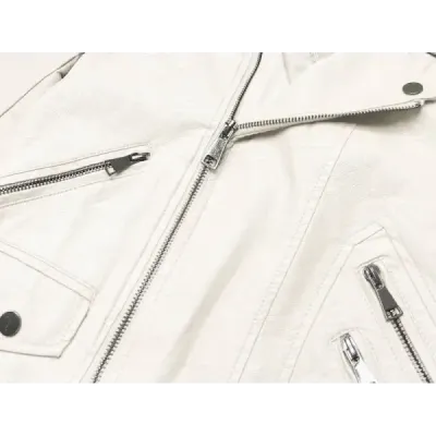 Dámská koženková bunda MODA0025 bílá Dámská koženková bunda MODA0025 bílá