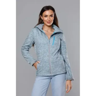 Dámská sportovní softshell bunda MODA1605 šedo-modrá