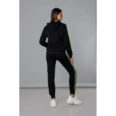 Dámská tepláková souprava MODA0057 černo-limetková