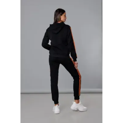 Dámská tepláková souprava MODA0057 černo-pomerančová