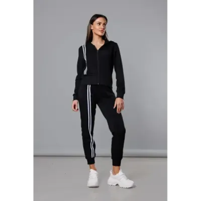 Dámská tepláková souprava MODA0052 černo-bílá