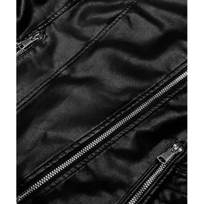 Dámská koženková bunda MODA8036 černá