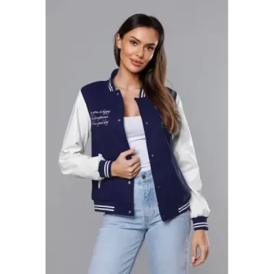 Dámská baseballová bunda MODA9067 tmavě modrá