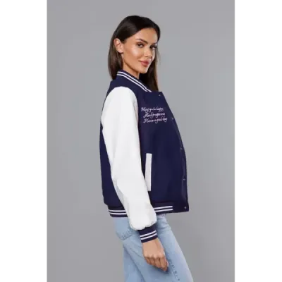 Dámská baseballová bunda MODA9067 tmavě modrá