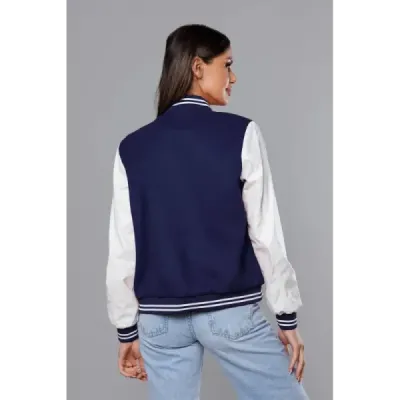 Dámská baseballová bunda MODA9067 tmavě modrá