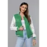 Dámská baseballová bunda MODA9067 zelená
