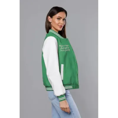 Dámská baseballová bunda MODA9067 zelená
