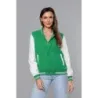 Dámská baseballová bunda MODA9069 zelená