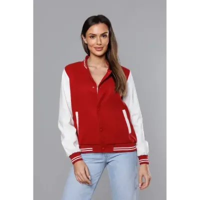 Dámská baseballová bunda MODA9069 tmavě červená