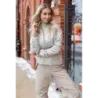 Krátká dámská bombera MODA2206 béžová