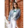 Krátká dámská bombera MODA2206 modrá