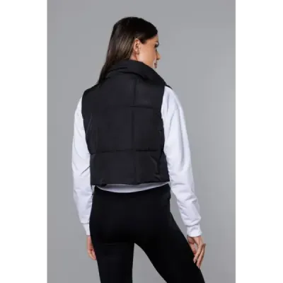 Krátká dámská vesta MODA9079 černá