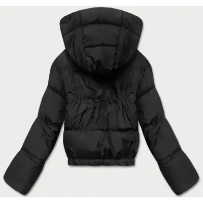 Dámská přechodná bunda s kapucí MODA9080 černá