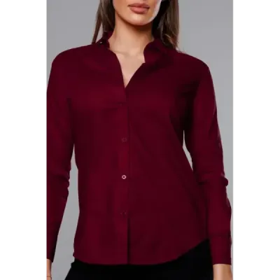 Klasická dámská košile MODA039 bordó