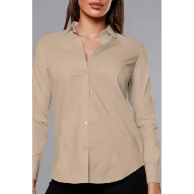 Klasická dámská košile MODA039 béžová