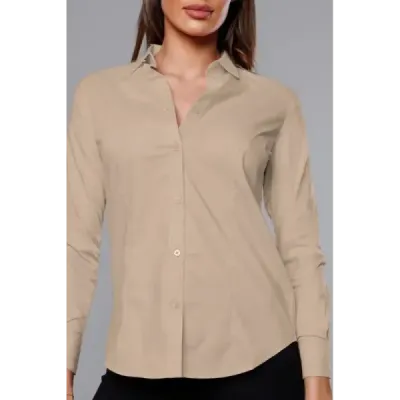 Klasická dámská košile MODA039 béžová