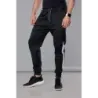 Pánské tepláky MODA172 černo-bílé