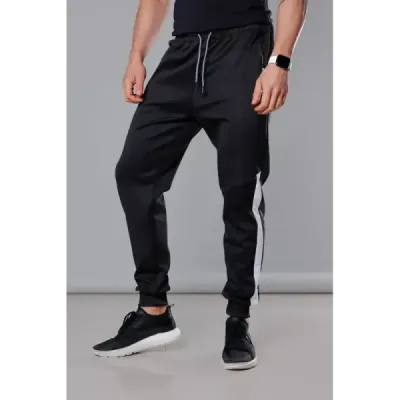 Pánské tepláky MODA172 černo-bílé