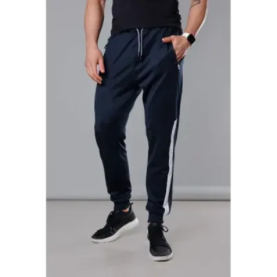 Pánské tepláky MODA172 tmavěmodro-bílé