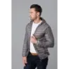 Pánská přechodná bunda s kapucí MODA112 tmavě šedá