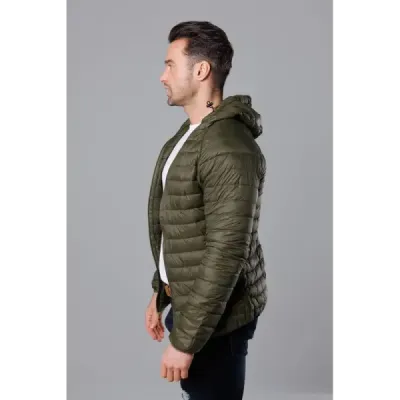 Pánská přechodná bunda s kapucí MODA112 olivová