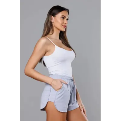 Dámské sportovní kratasy MODA951 šedé