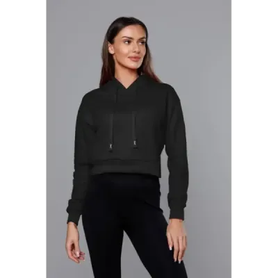 Krátká dámská mikina MODA939 černá