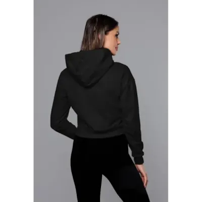Krátká dámská mikina MODA939 černá