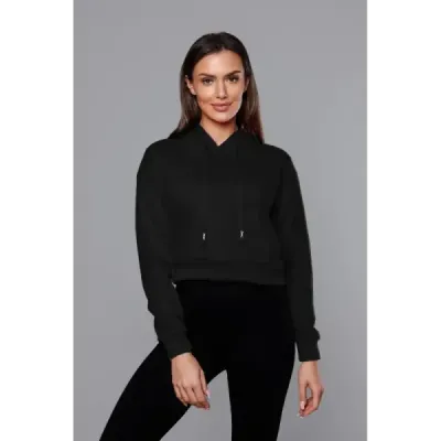 Krátká dámská mikina MODA939 černá