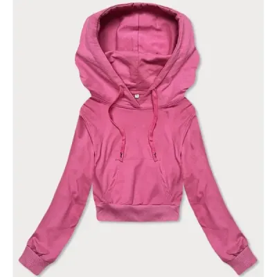 Krátká dámská mikina MODA939 růžová