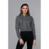 Krátká dámská mikina MODA939 tmavě šedá