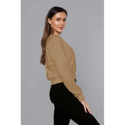 Dámská tenká mikina MODA938 cappuccino